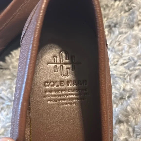 Cole Haan Brown and White Penny Loafers - Picture 4 of 7